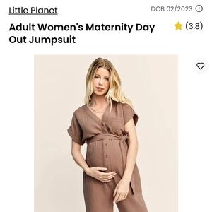 Carter's Women's Tan Maternity Jumpsuit